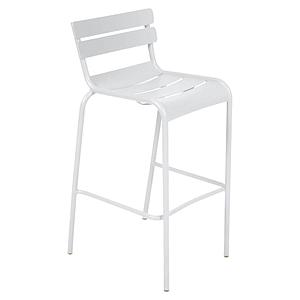 Chaise de bar Bridge LUXEMBOURG Fermob blanc coton