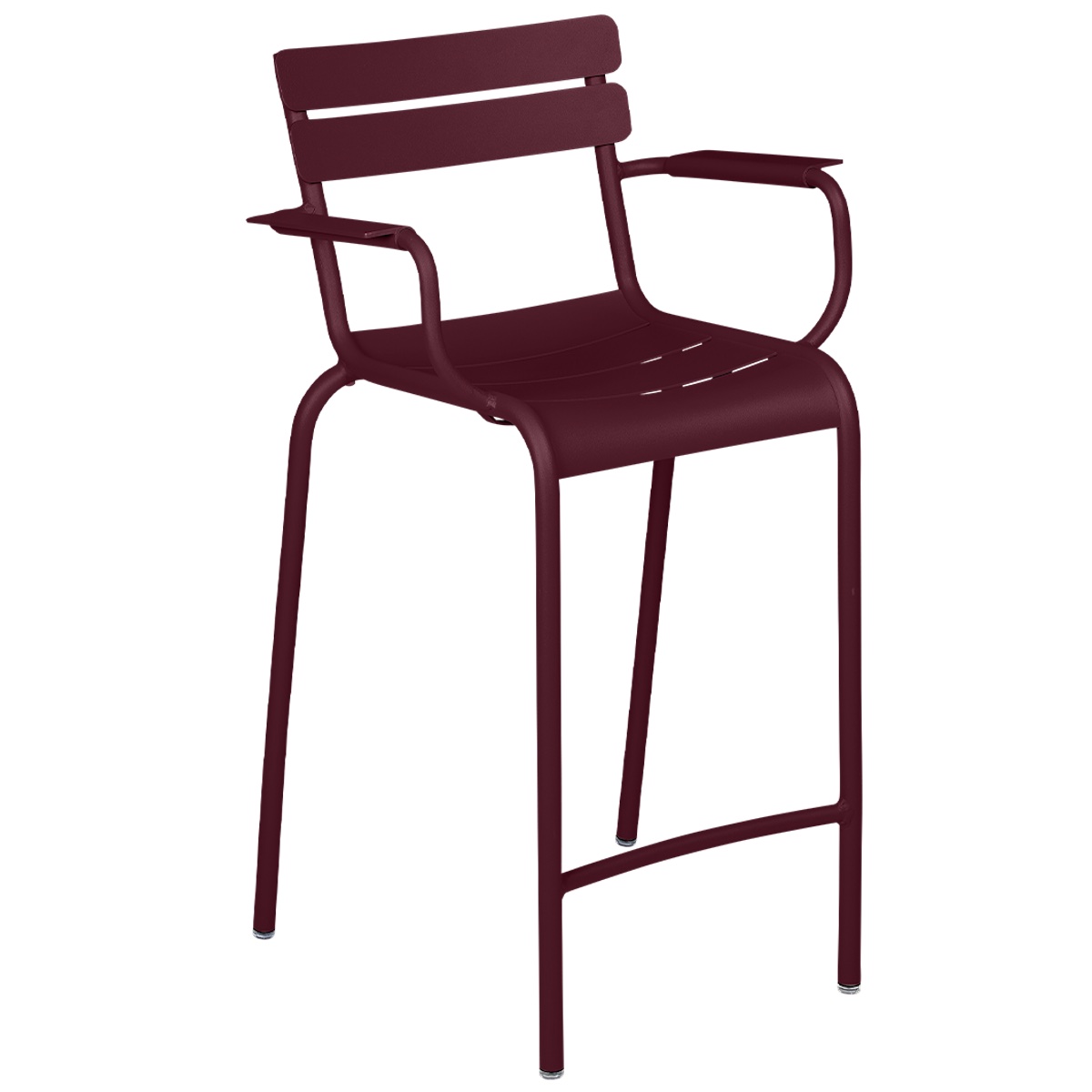 Chaise de bar Bridge LUXEMBOURG Fermob cerise noir