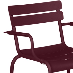 Chaise de bar Bridge LUXEMBOURG Fermob cerise noir