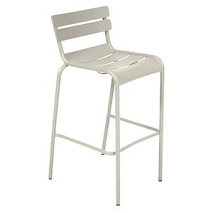 Chaise de bar Bridge LUXEMBOURG Fermob gris argile