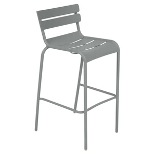 Chaise de bar Bridge LUXEMBOURG Fermob gris lapilli