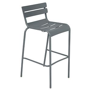 Chaise de bar Bridge LUXEMBOURG Fermob gris orage