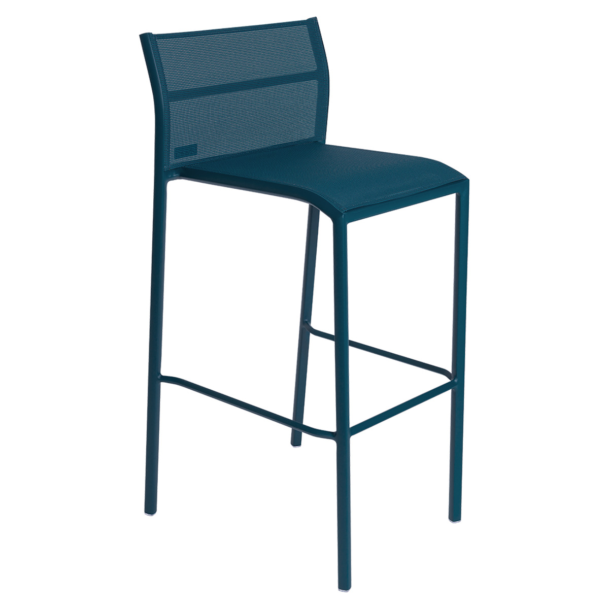 Chaise de bar CADIZ Fermob bleu acapulco stereo  