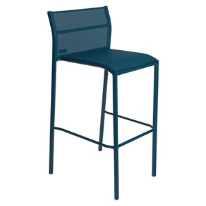 Chaise de bar CADIZ Fermob bleu acapulco stereo  
