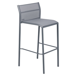Chaise de bar CADIZ Fermob gris orage stereo 