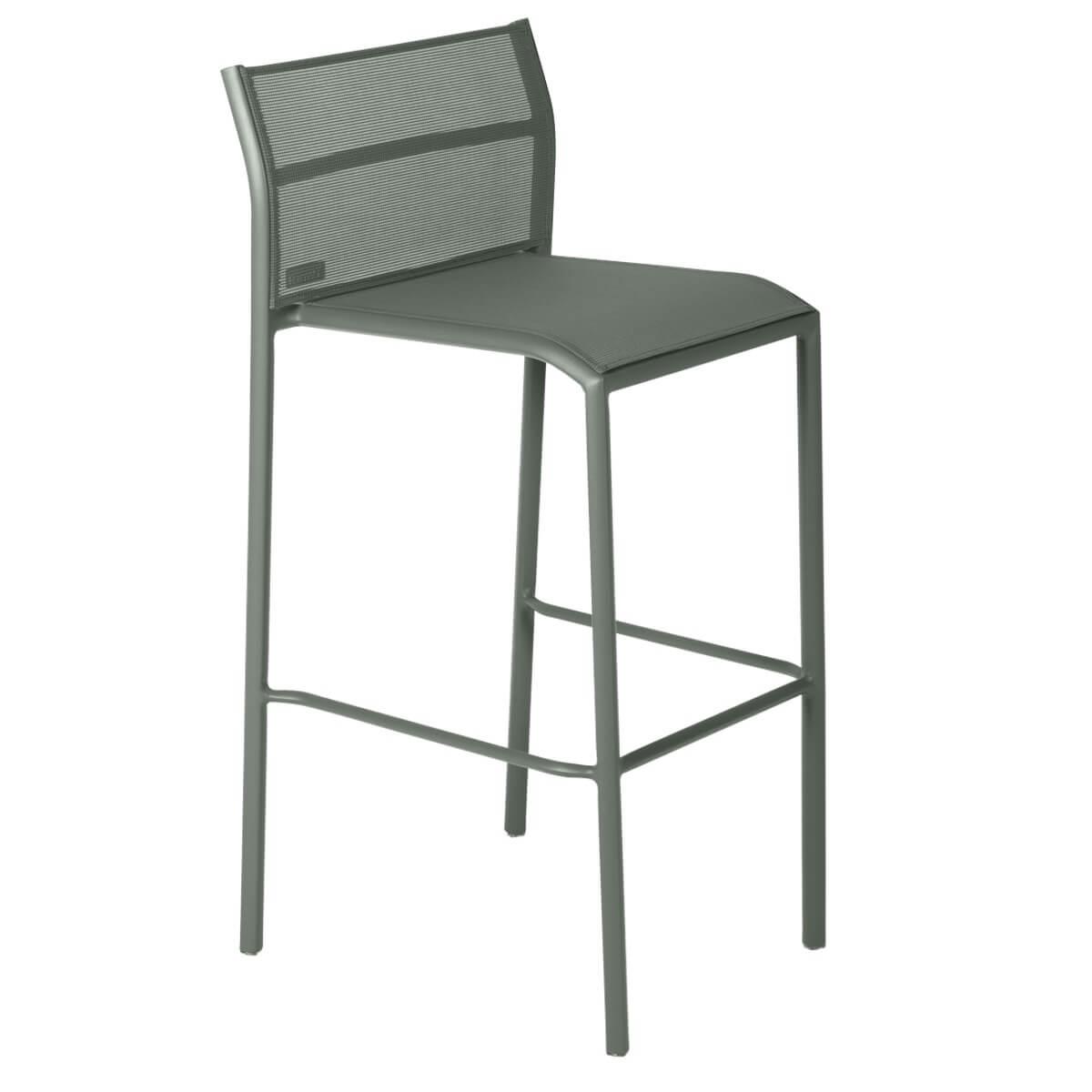 Chaise de bar CADIZ Fermob romarin stereo