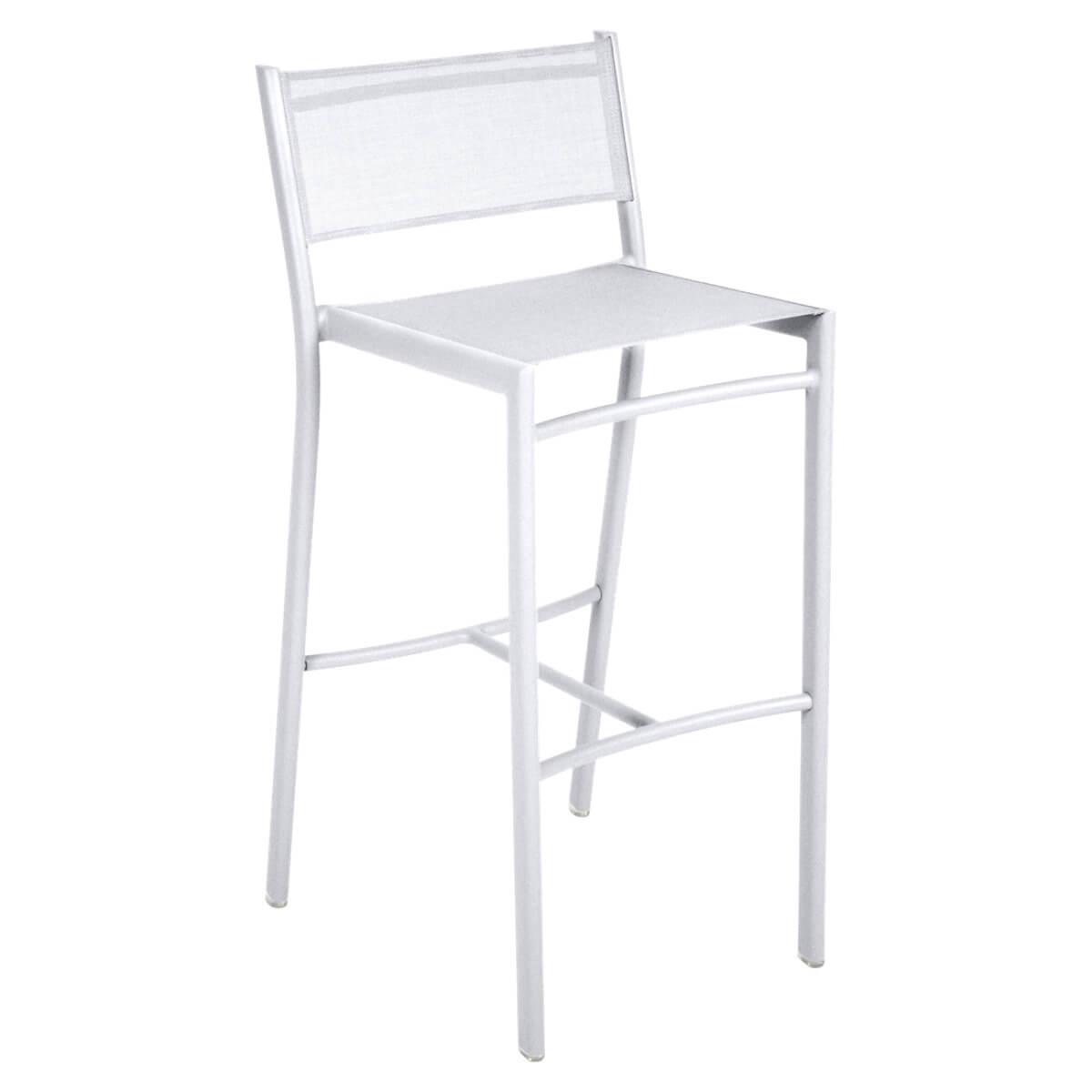 Chaise de bar COSTA Fermob blanc coton