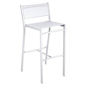 Chaise de bar COSTA Fermob blanc coton