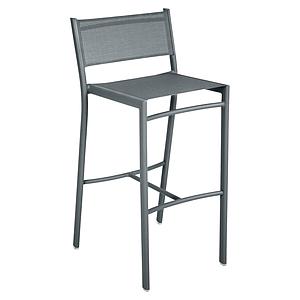 Chaise de bar COSTA Fermob gris orage