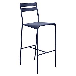 Chaise de bar FACTO Fermob bleu abysse