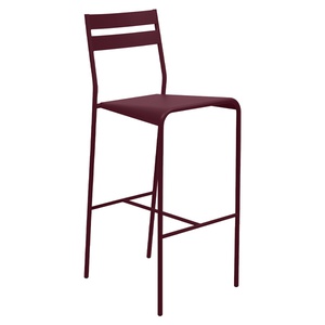 Chaise de bar FACTO Fermob cerise noir
