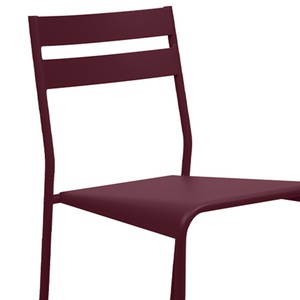Chaise de bar FACTO Fermob cerise noir