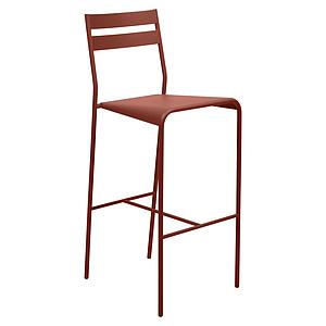 Chaise de bar FACTO Fermob rouge ocre