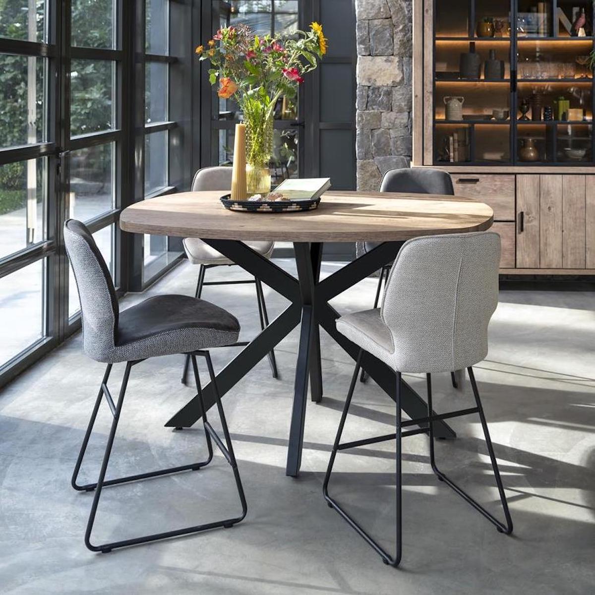 Chaise de bar haute RAVI Henders & Hazel Beige
