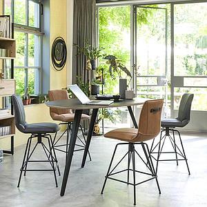 Chaise de Bar MAC Xooon Cognac
