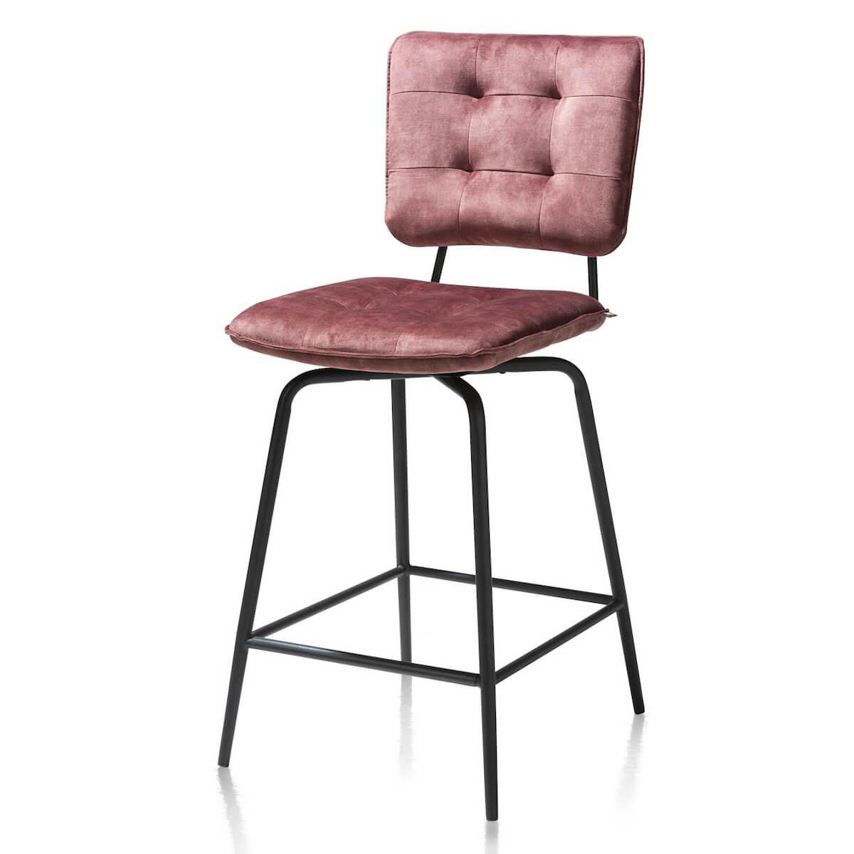Chaise de bar MANOU Henders & Hazel bordeaux rouge