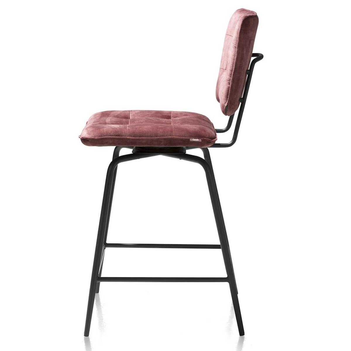 Chaise de bar MANOU Henders & Hazel bordeaux rouge