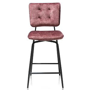 Chaise de bar MANOU Henders & Hazel bordeaux rouge