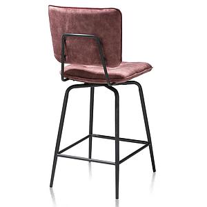 Chaise de bar MANOU Henders & Hazel bordeaux rouge