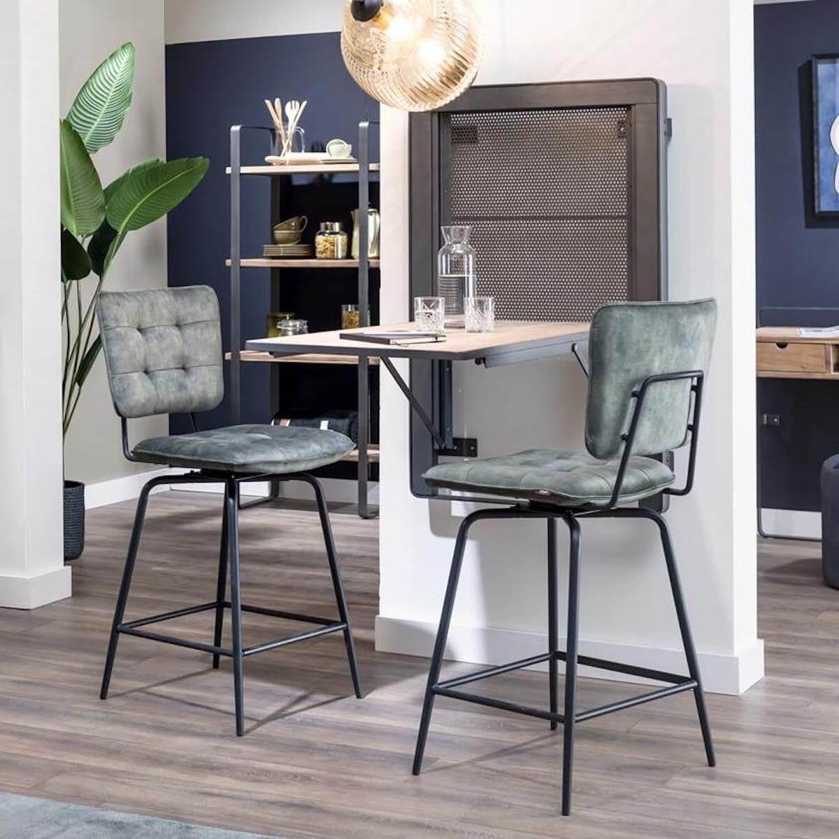 Chaise de bar MANOU Henders & Hazel jaune ocre