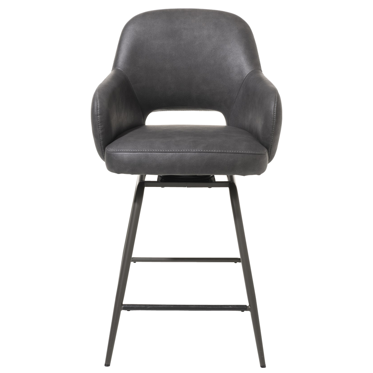 Chaise de bar pivotante NIKOLAS Henders & Hazel Anthracite