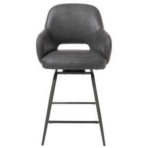 Chaise de bar pivotante NIKOLAS Henders & Hazel Anthracite