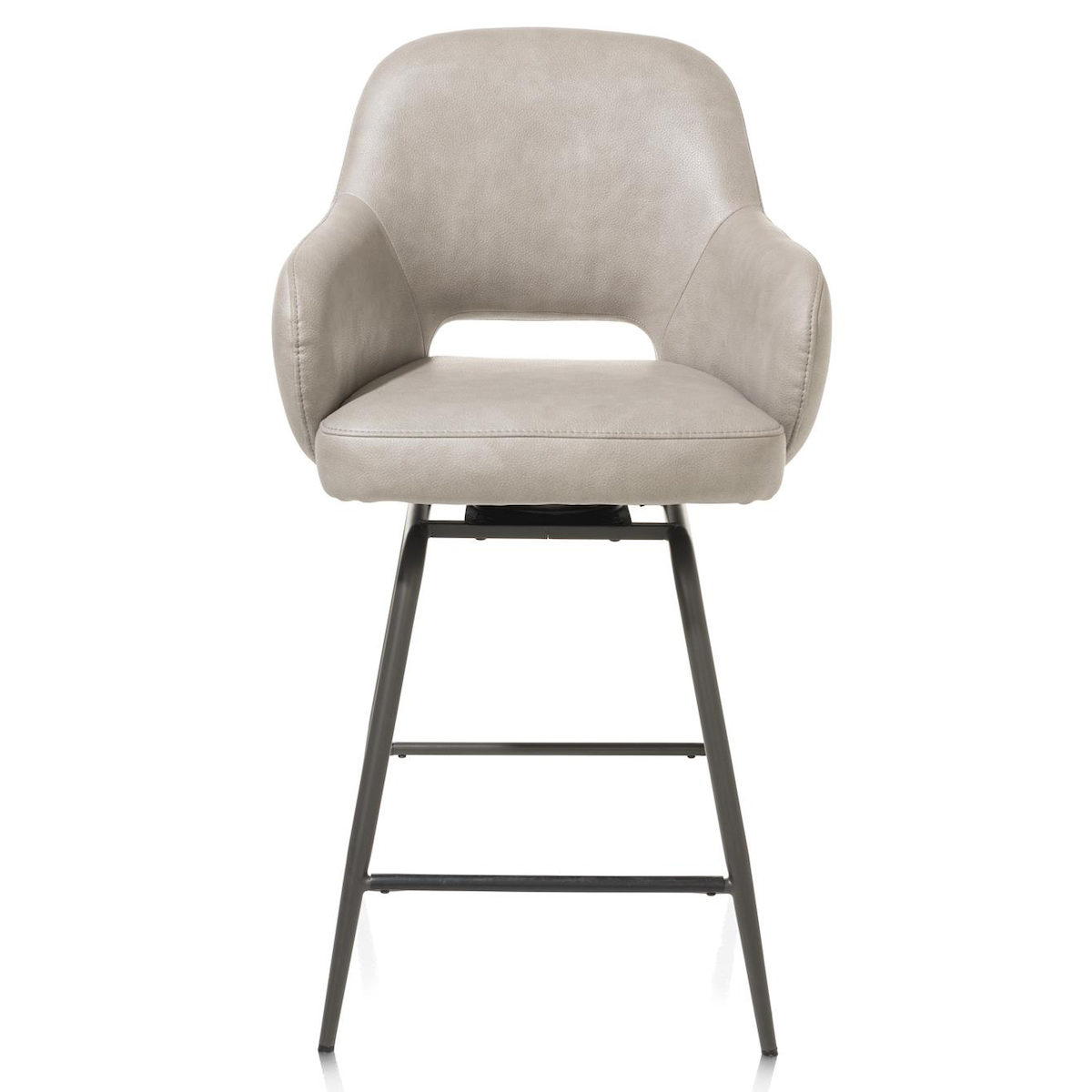 Chaise de bar pivotante NIKOLAS Henders & Hazel Gris clait