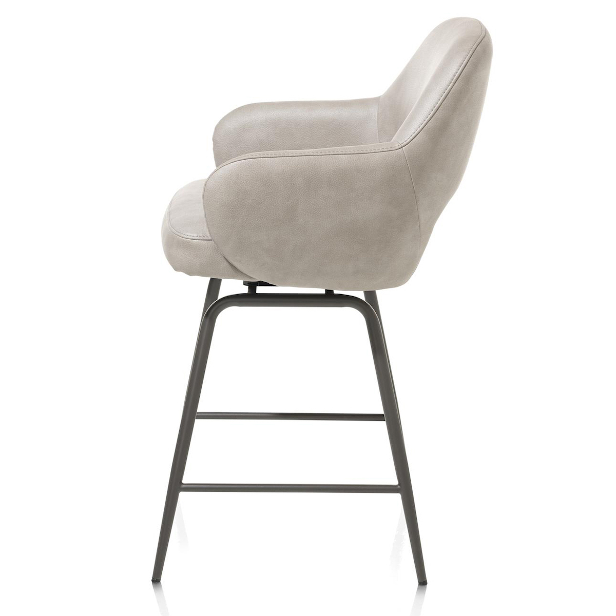 Chaise de bar pivotante NIKOLAS Henders & Hazel Gris clait