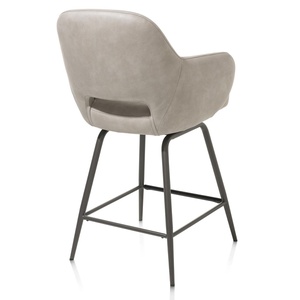 Chaise de bar pivotante NIKOLAS Henders & Hazel Gris clait