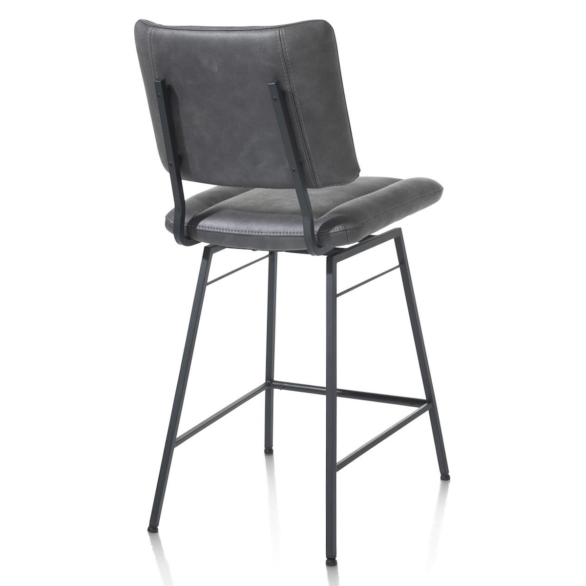 Chaise de bar TATUM XOOON Pala/ Anthracite, Pivotante 