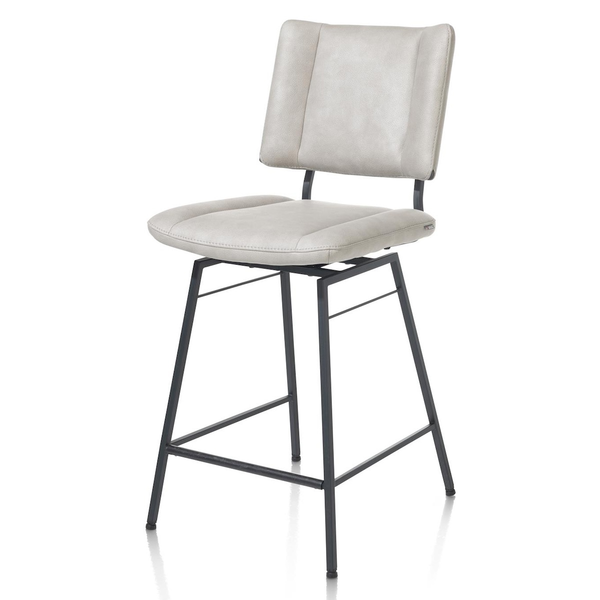 Chaise de bar TATUM XOOON Pala/ Gris Clair, Pivotante