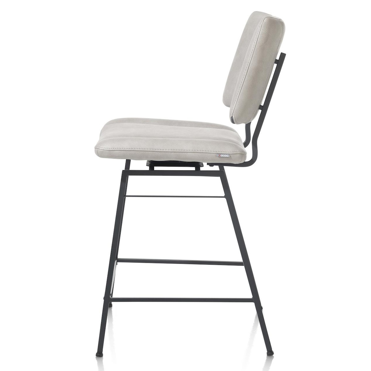 Chaise de bar TATUM XOOON Pala/ Gris Clair, Pivotante