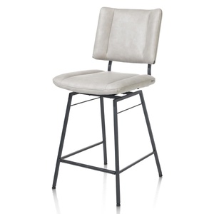Chaise de bar TATUM XOOON Pala/ Gris Clair, Pivotante