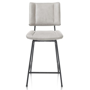 Chaise de bar TATUM XOOON Pala/ Gris Clair, Pivotante