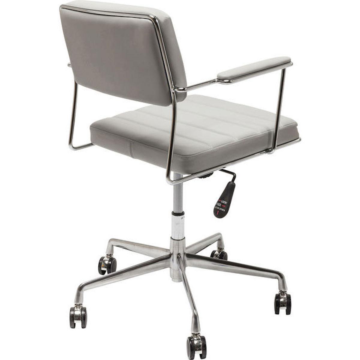Chaise de bureau pivotante DOTTORE Kare Design gris
