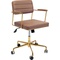 Chaise de bureau pivotante DOTTORE Kare Design marron