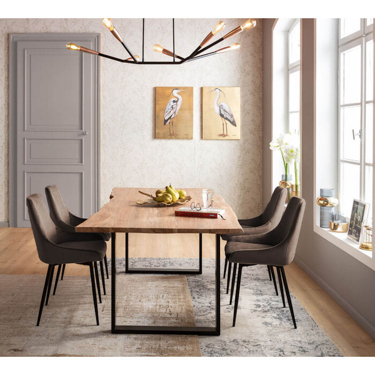 Chaise EAST SIDE Kare Design marron