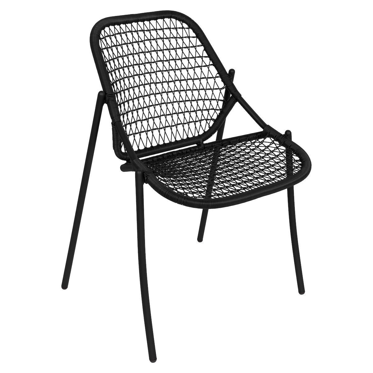 Chaise empilable SIXTIES Fermob réglisse