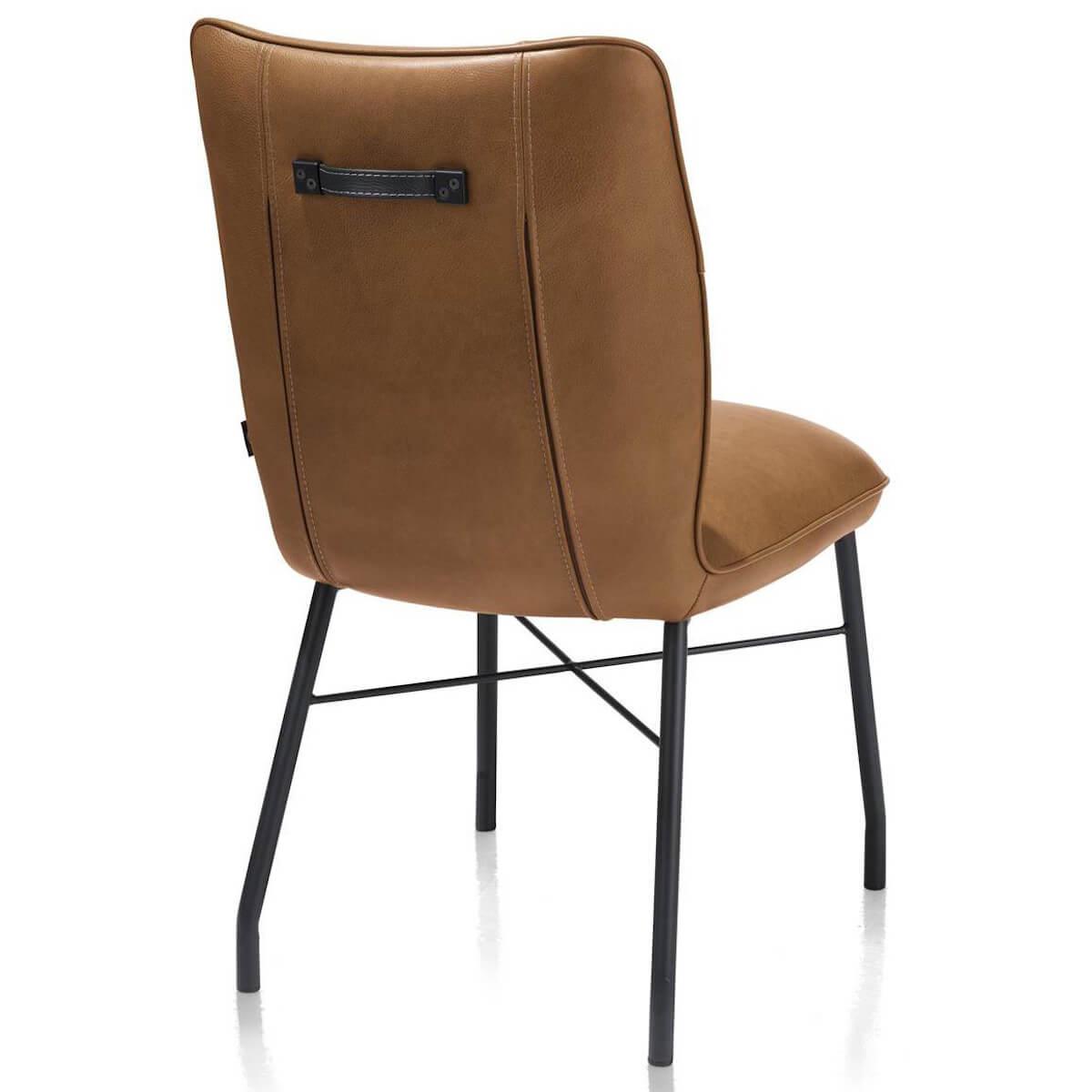 Chaise en cuir CHIARA Henders & Hazel jaune