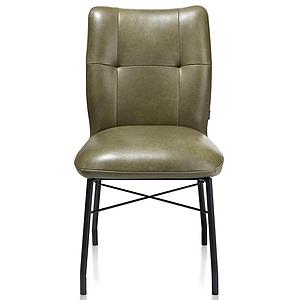 Chaise en cuir CHIARA Henders & Hazel vert