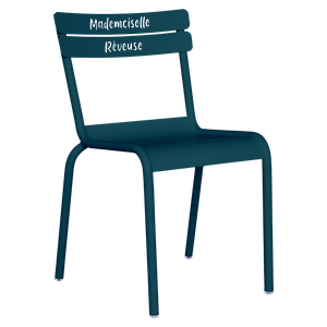 Chaise enfant Mademoiselle Rêveuse LUXEMBOURG KID Fermob bleu acapulco