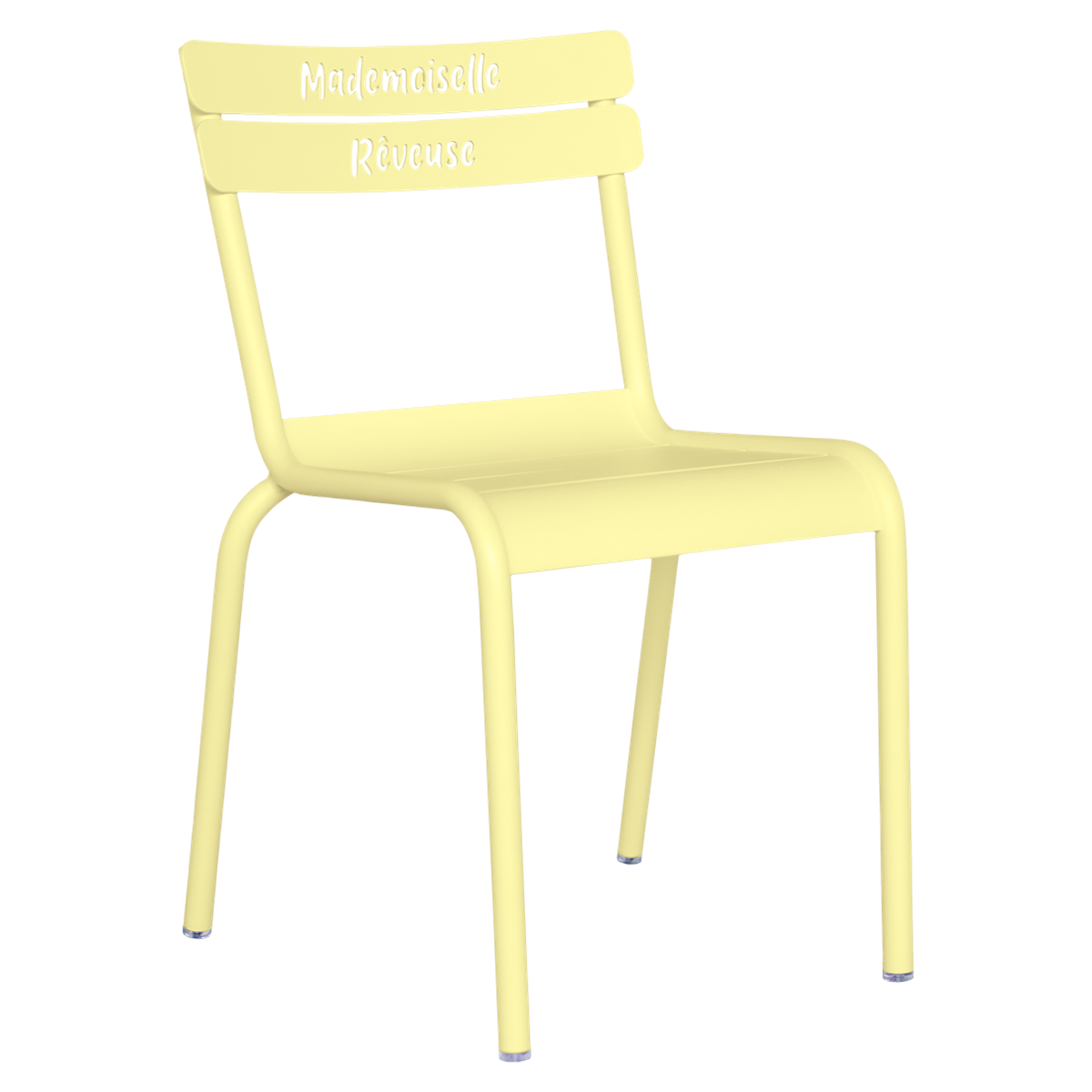 Chaise enfant Mademoiselle Rêveuse LUXEMBOURG KID Fermob citron givré
