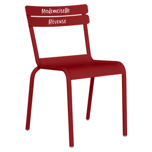 Chaise enfant Mademoiselle Rêveuse LUXEMBOURG KID Fermob piment