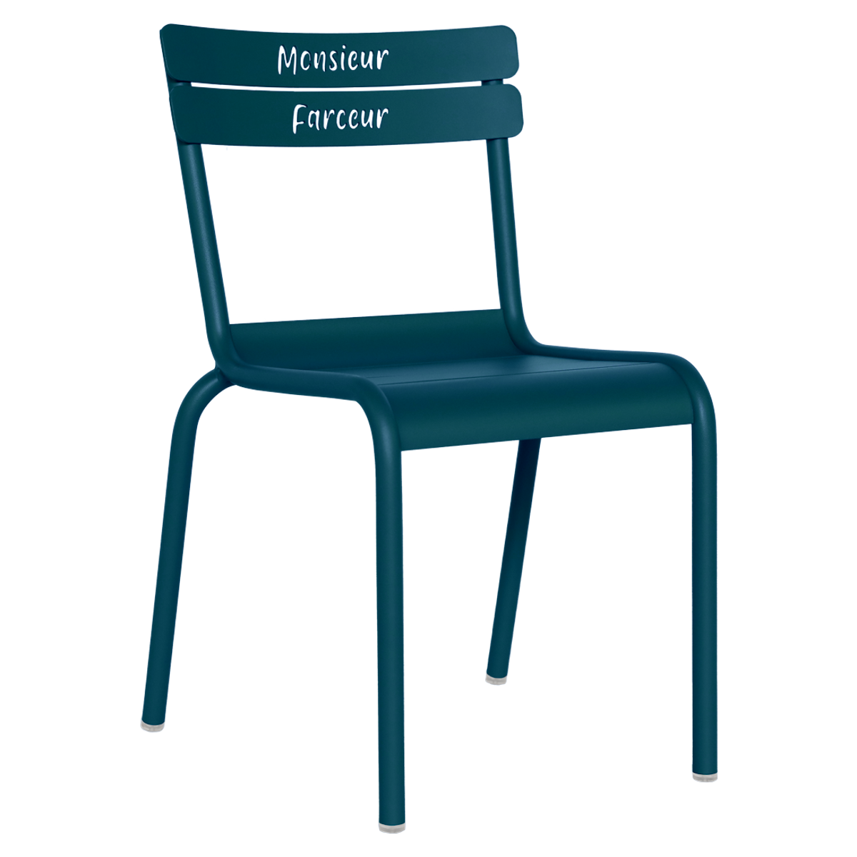 Chaise enfant Monsieur Farceur LUXEMBOURG KID Fermob bleu acapulco