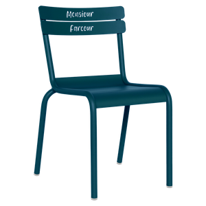 Chaise enfant Monsieur Farceur LUXEMBOURG KID Fermob bleu acapulco