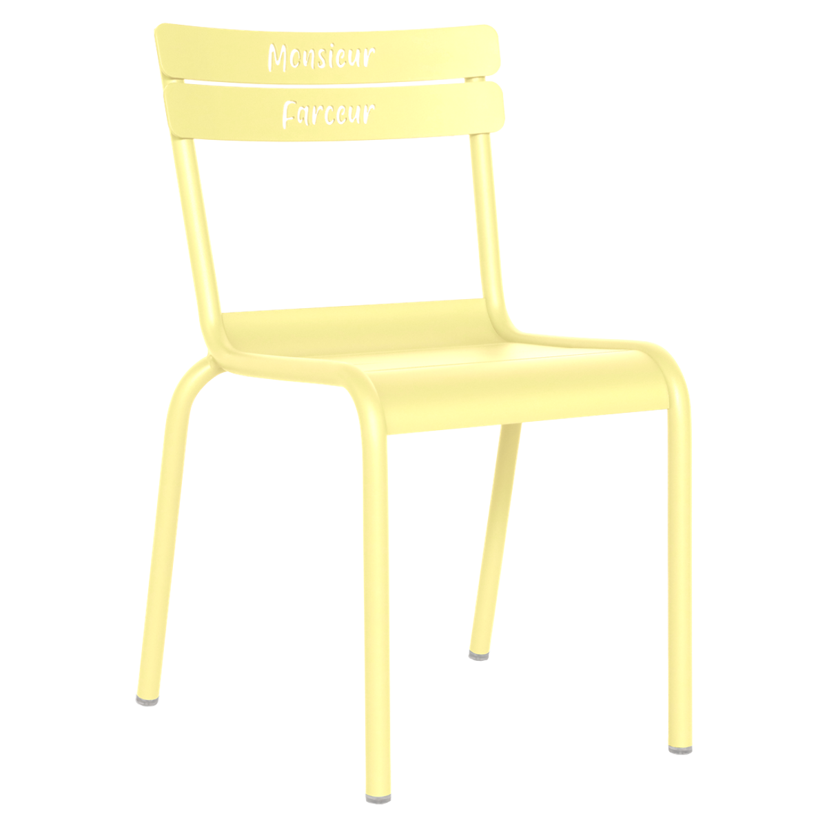 Chaise enfant Monsieur Farceur LUXEMBOURG KID Fermob citron givré