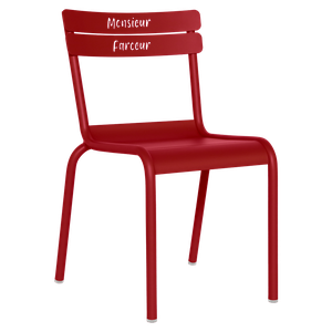 Chaise enfant Monsieur Farceur LUXEMBOURG KID Fermob piment