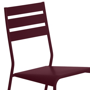 Chaise FACTO Fermob cerise noir