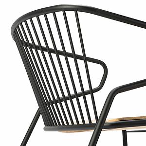 Chaise GABBIA Ethnicraft chêne noir