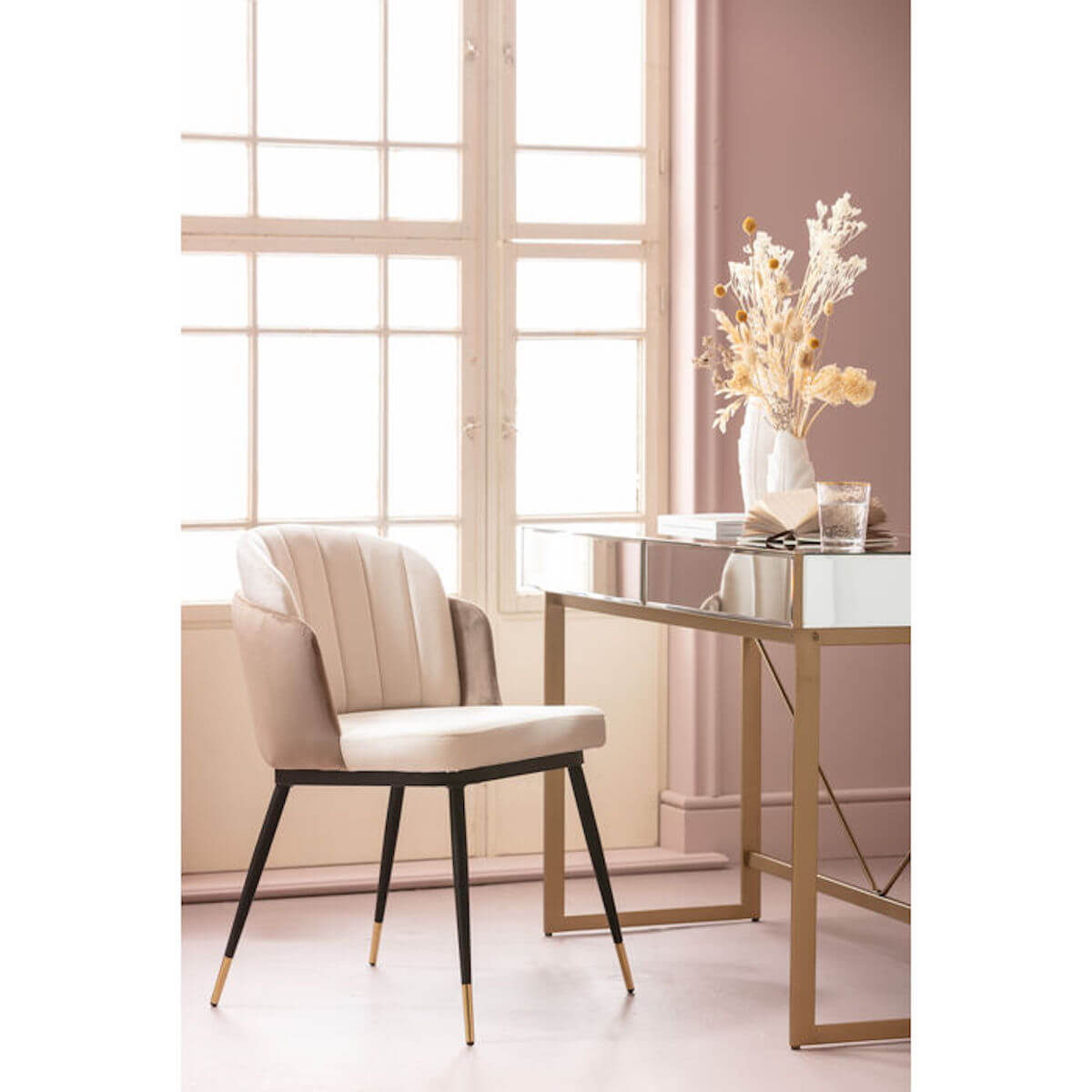Chaise HOJAS Kare Design beige